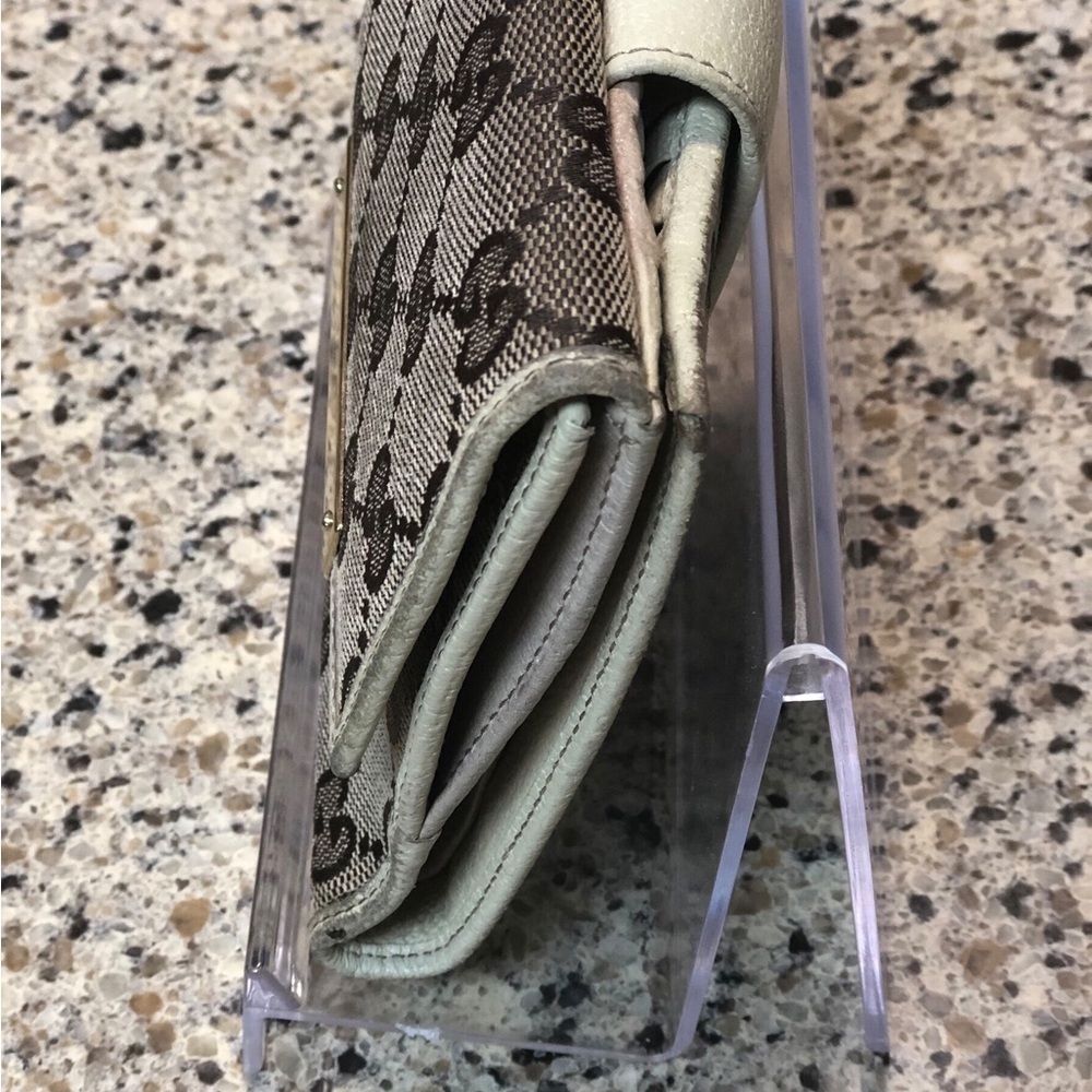 Gucci Canvas Monogram Wallet, Vintage, GUC - Picture 5 of 15